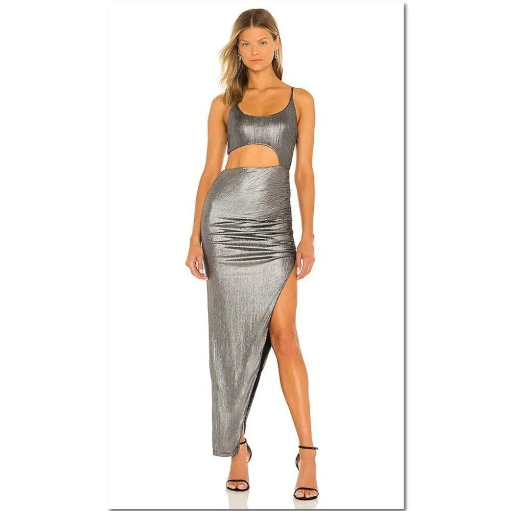 superdown silver dress Zixuan Maxi Dress